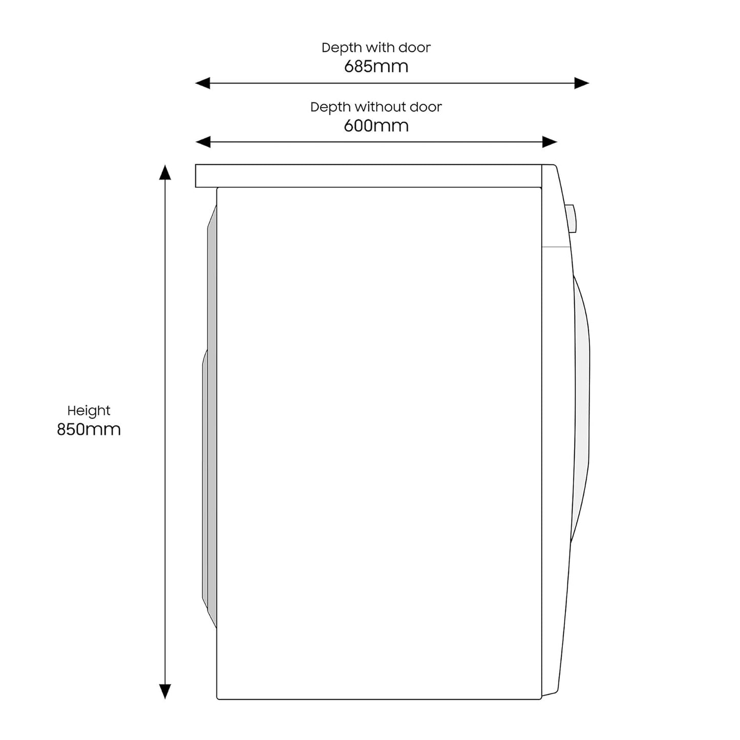 Freestanding Washer Dryer 8kg Wash 5kg Dry 1400rpm Graphite