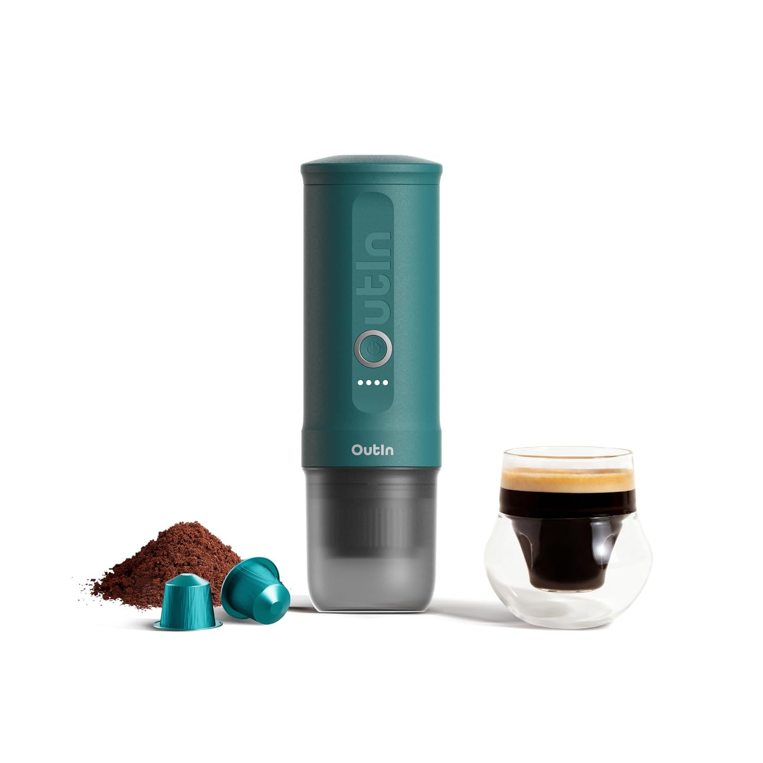 Portable Espresso Machine 20 Bar Self-Heating USB-C Space Grey
