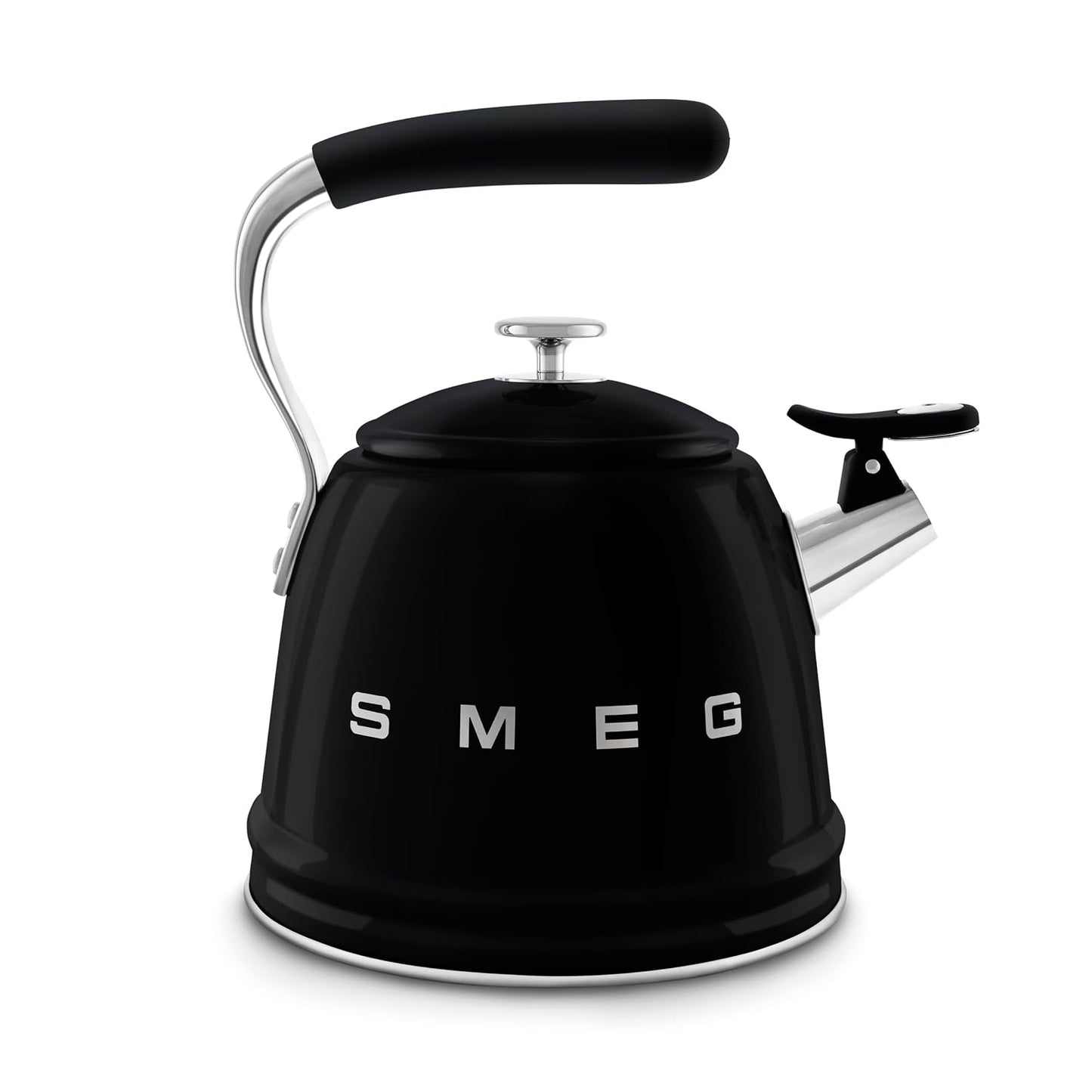 Whistling Kettle 2.3L Stainless Steel Silicone Handle Black