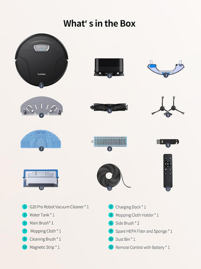 Robot Vacuum And Mop 8000Pa Suction G20 PRO