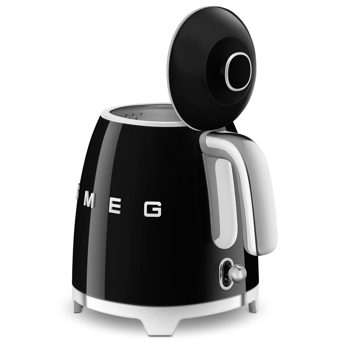 50'S Style Retro Range Breakfast Set 0.8L 1400W Mini Kettle And 4-Slice 2000W Toaster Black