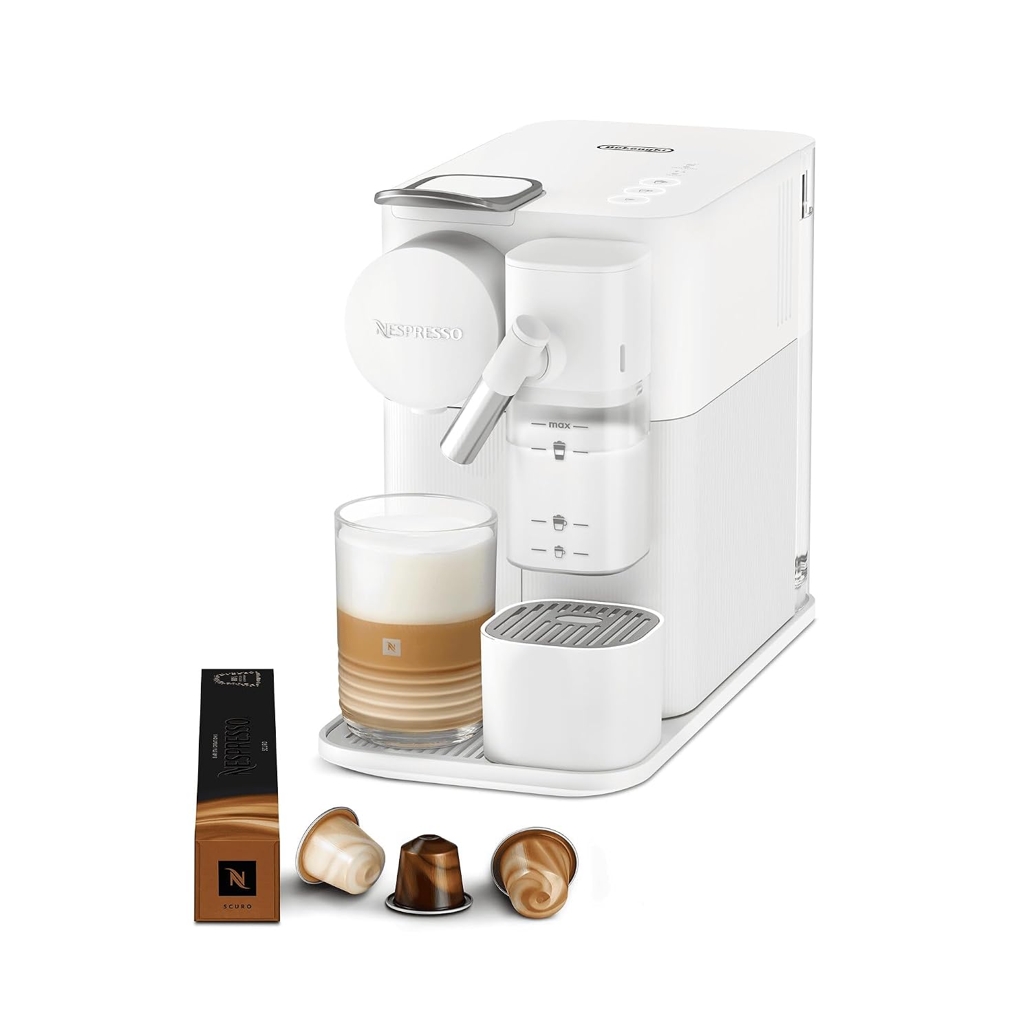 Coffee Maker 19 Bar Capsule Espresso Machine Automatic Milk Frother Black