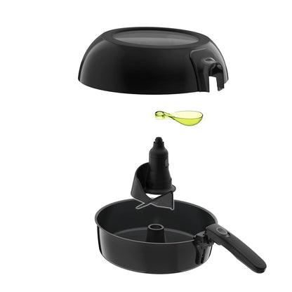 Air Fryer 1.2kg Capacity 1550W 6 People Low Oil Automatic Scoop Black
