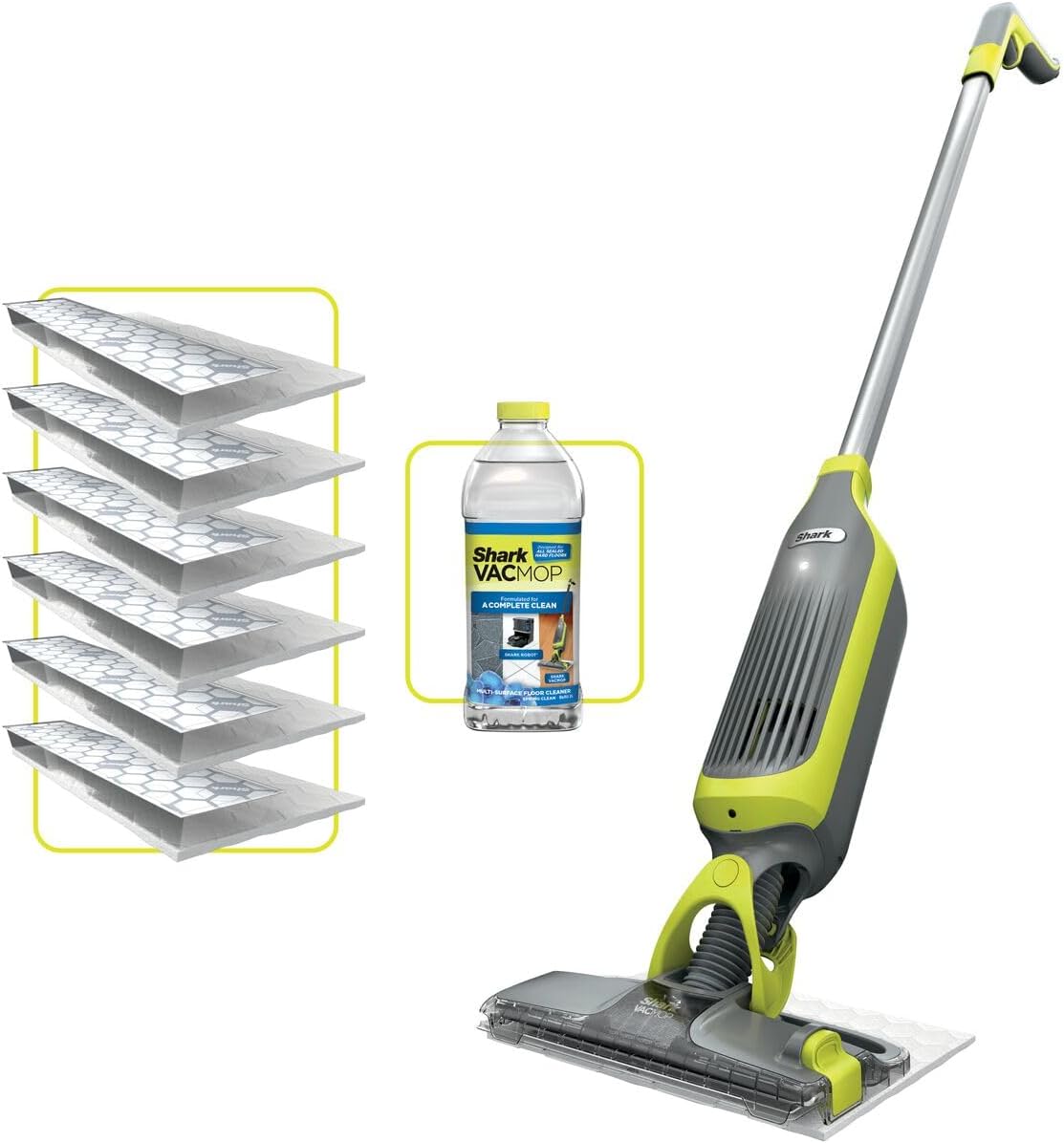 2-in-1 Cordless Hard Floor Vacuum Spray Mop Charcoal Grey