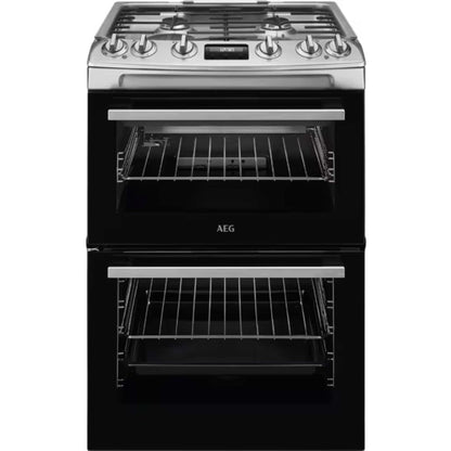 Double Oven Gas Cooker 60cm 81L Stainless Steel