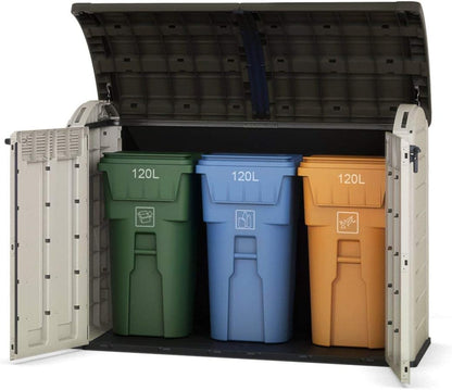 2000L Resin Outdoor Storage Shed — Extra Large Garden Storage Box