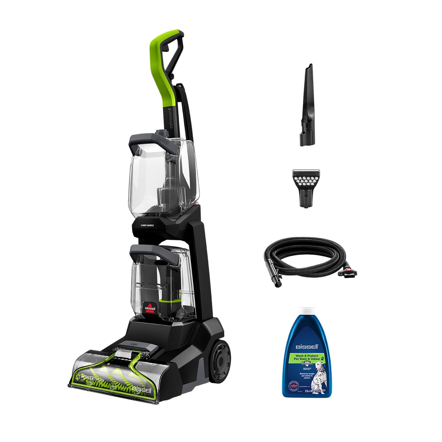 Compact Carpet Cleaner 600W 0.5L Detachable Hose Blue