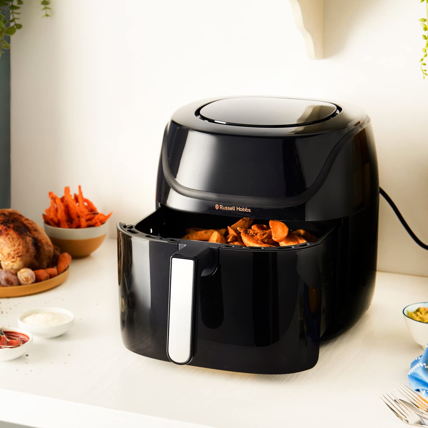 Digital Air Fryer 8L 10 Preset Programmes 220°C Black