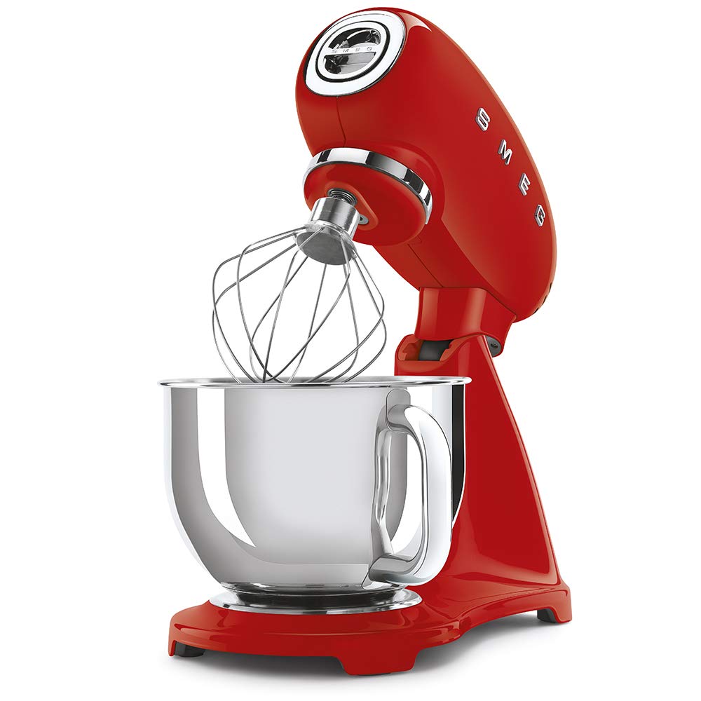 Stand Mixer 800W 4.8L 10 Speeds Planetary Action Stainless Steel Bowl Red