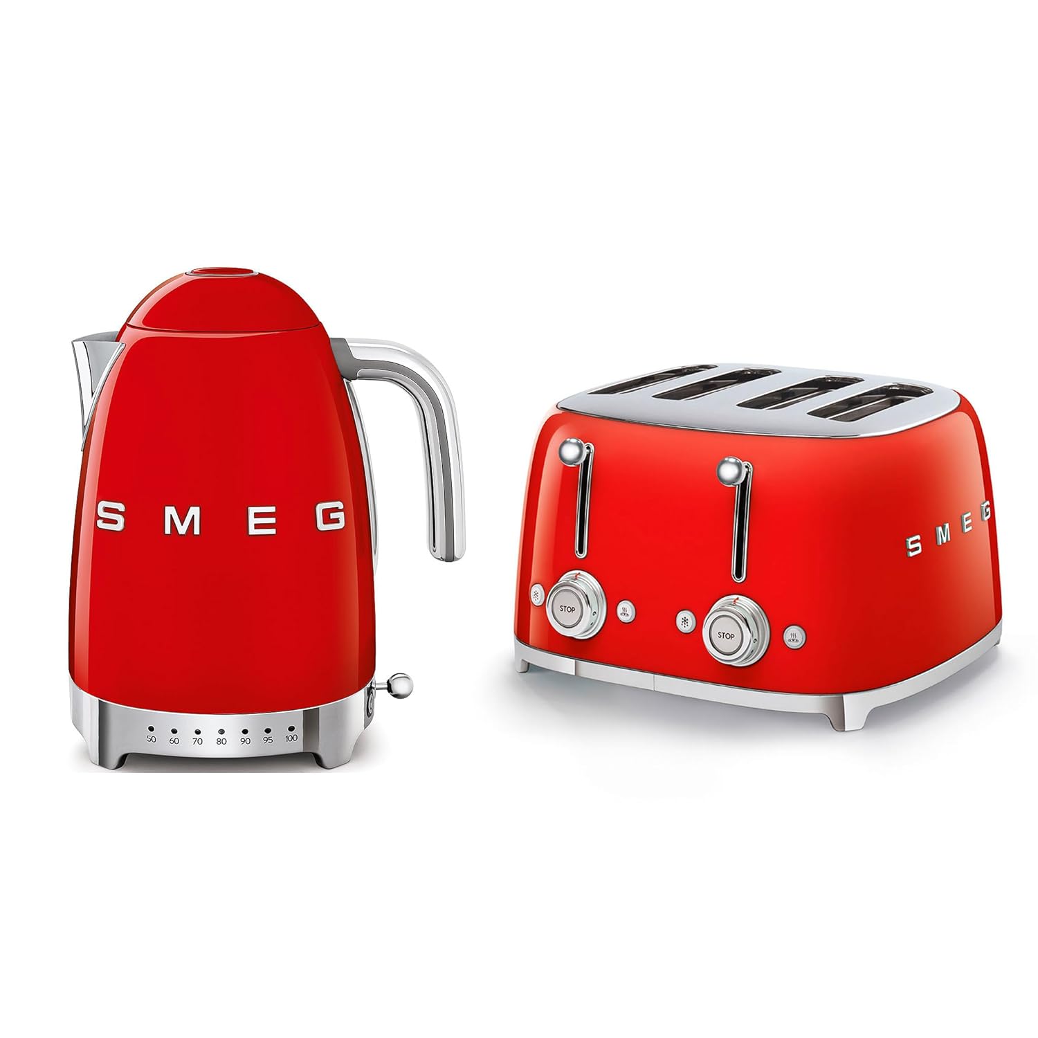 Jug Kettle With Acoustic Alarm 1.7L 3000W Stainless Steel Red