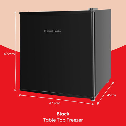 Freestanding Mini Freezer 31L Adjustable Temperature Black Reversible Door