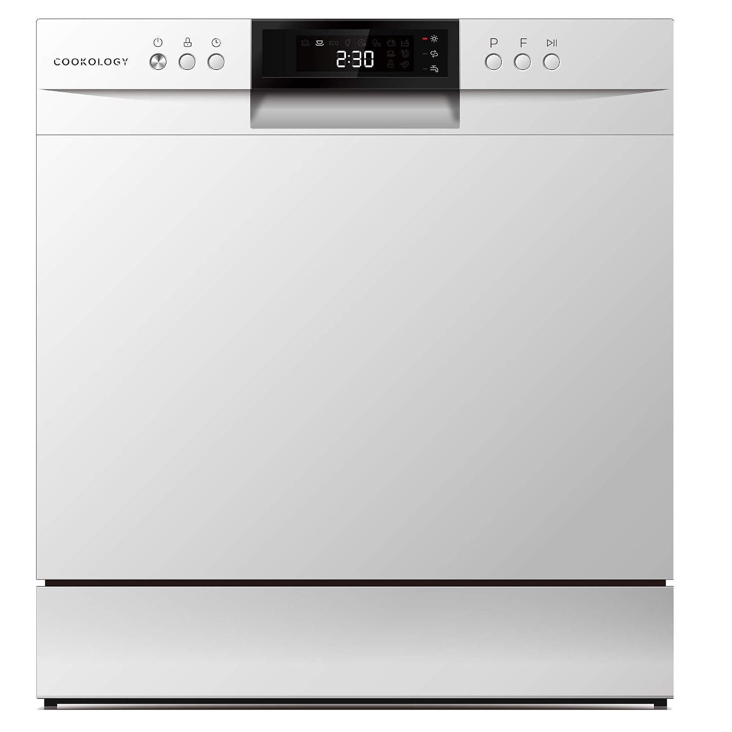 Table Top Dishwasher 8 Place Settings 7 Wash Cycles Silver