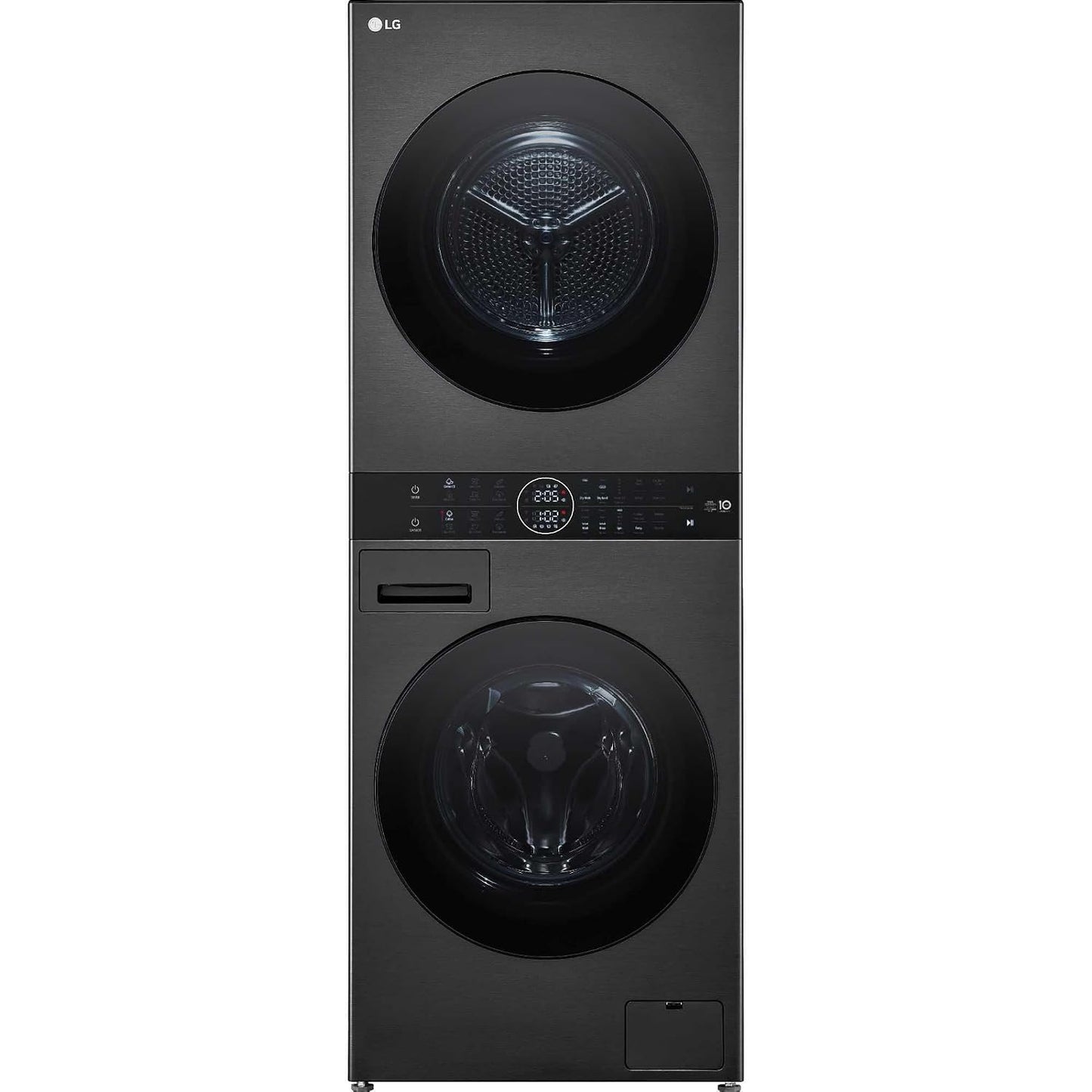 Washer Dryer Combo 12Kg Wash 10Kg Dry 1400Rpm Platinum Black