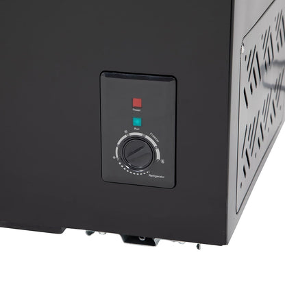 Chest Freezer 99L Removable Basket Adjustable Thermostat Black