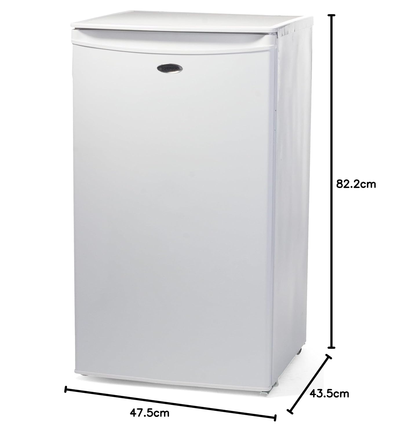 Freestanding Under Counter Fridge 92L 48cm White