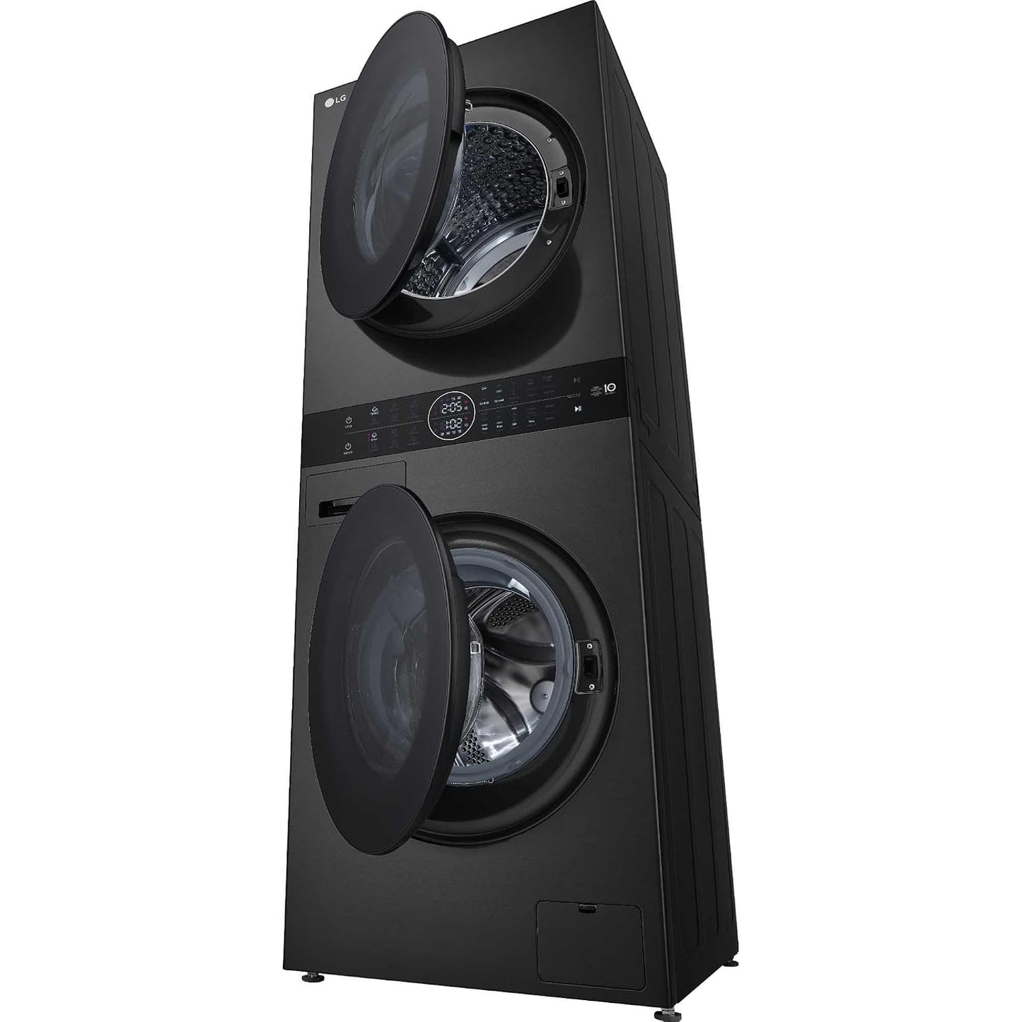Washer Dryer Combo 12Kg Wash 10Kg Dry 1400Rpm Platinum Black