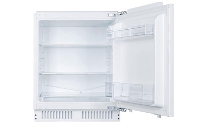 Integrated Undercounter Fridge 135L Adjustable Shelves LED Display White