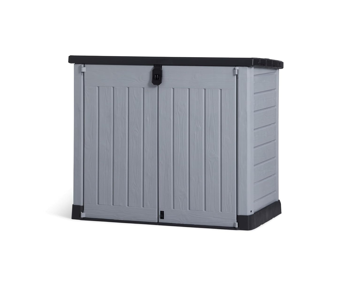 Outdoor Garden Storage Shed 57 X 32 X 48 In Grey Plastic Double Doors