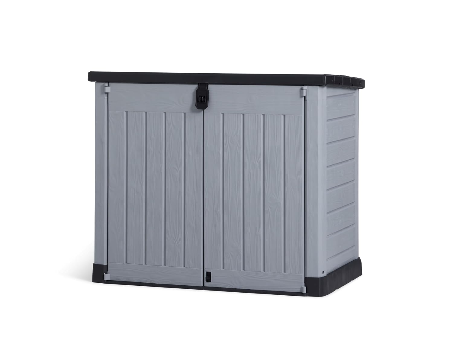 Outdoor Garden Storage Shed 57 X 32 X 48 In Grey Plastic Double Doors