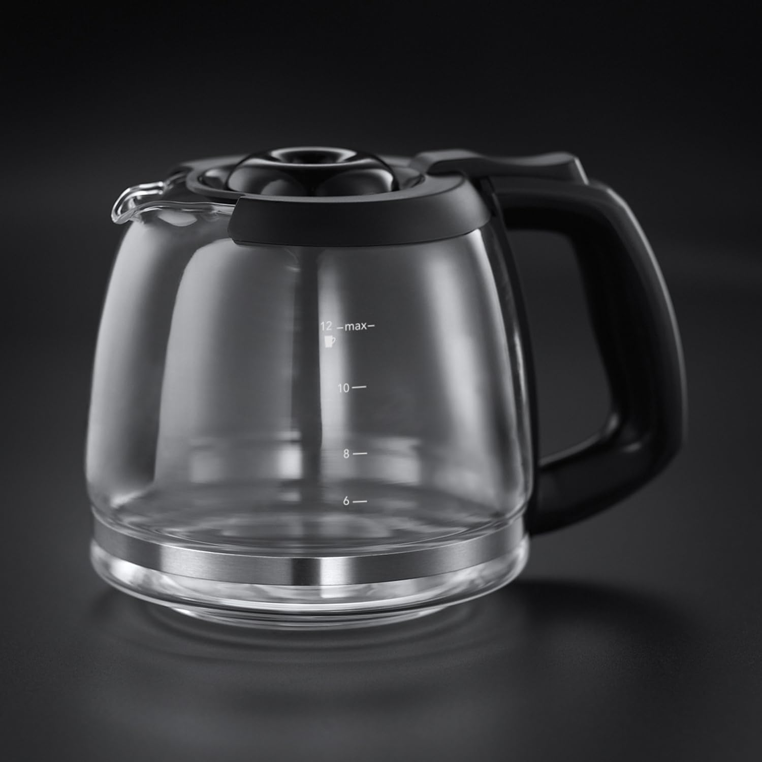 Bean To Cup Filter Coffee Machine 1025W 12 Cup Programmable Timer Stainless Steel