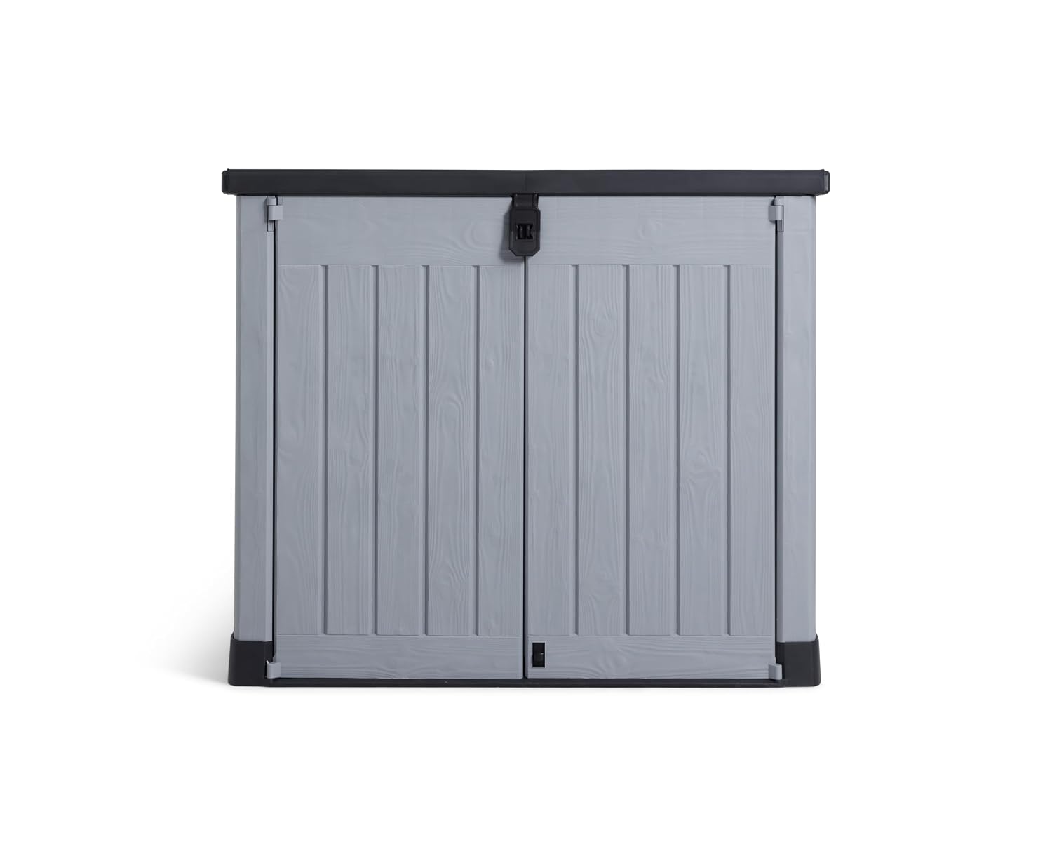 Outdoor Garden Storage Shed 57 X 32 X 48 In Grey Plastic Double Doors