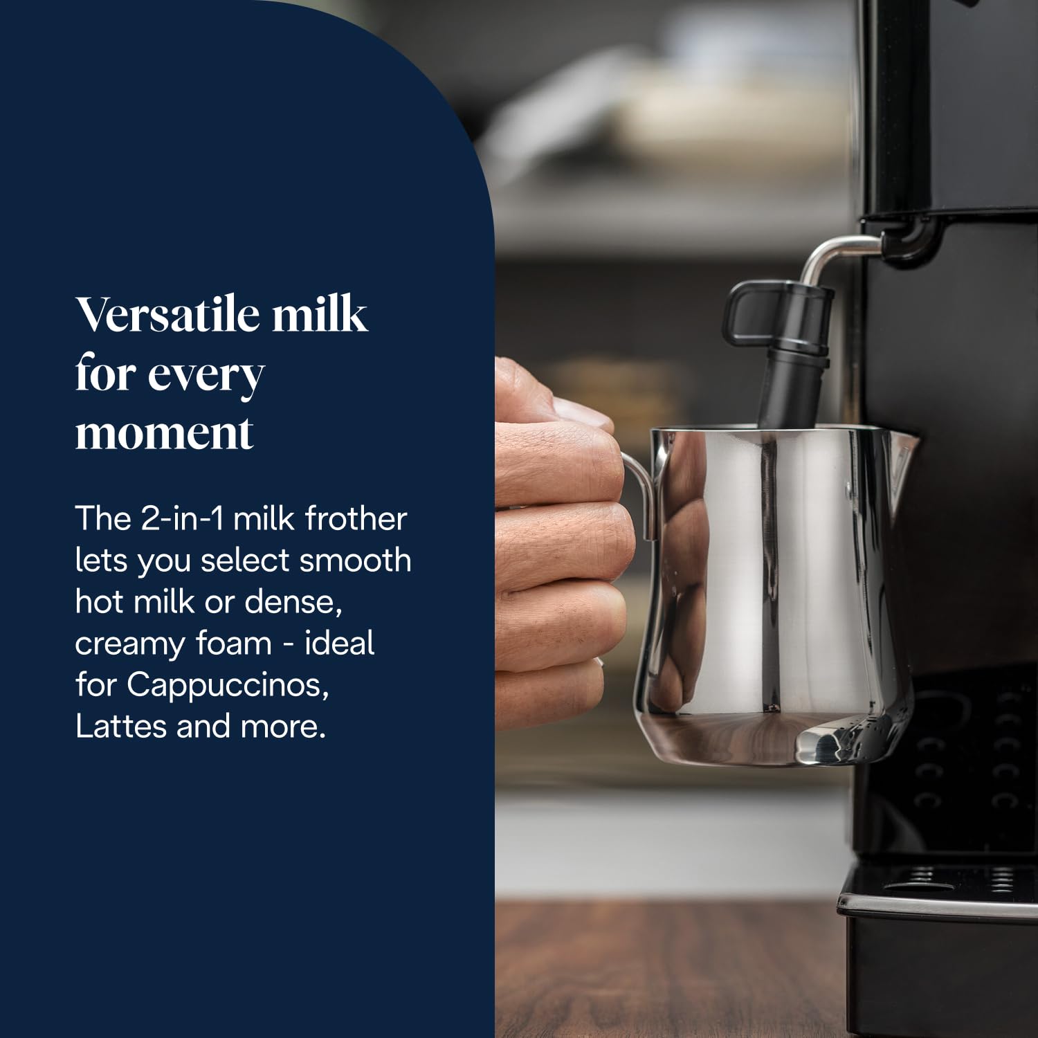 Automatic Bean to Cup Coffee Machine Espresso and Cappuccino Maker Black