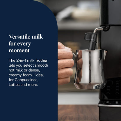 Automatic Bean to Cup Coffee Machine Espresso and Cappuccino Maker Black
