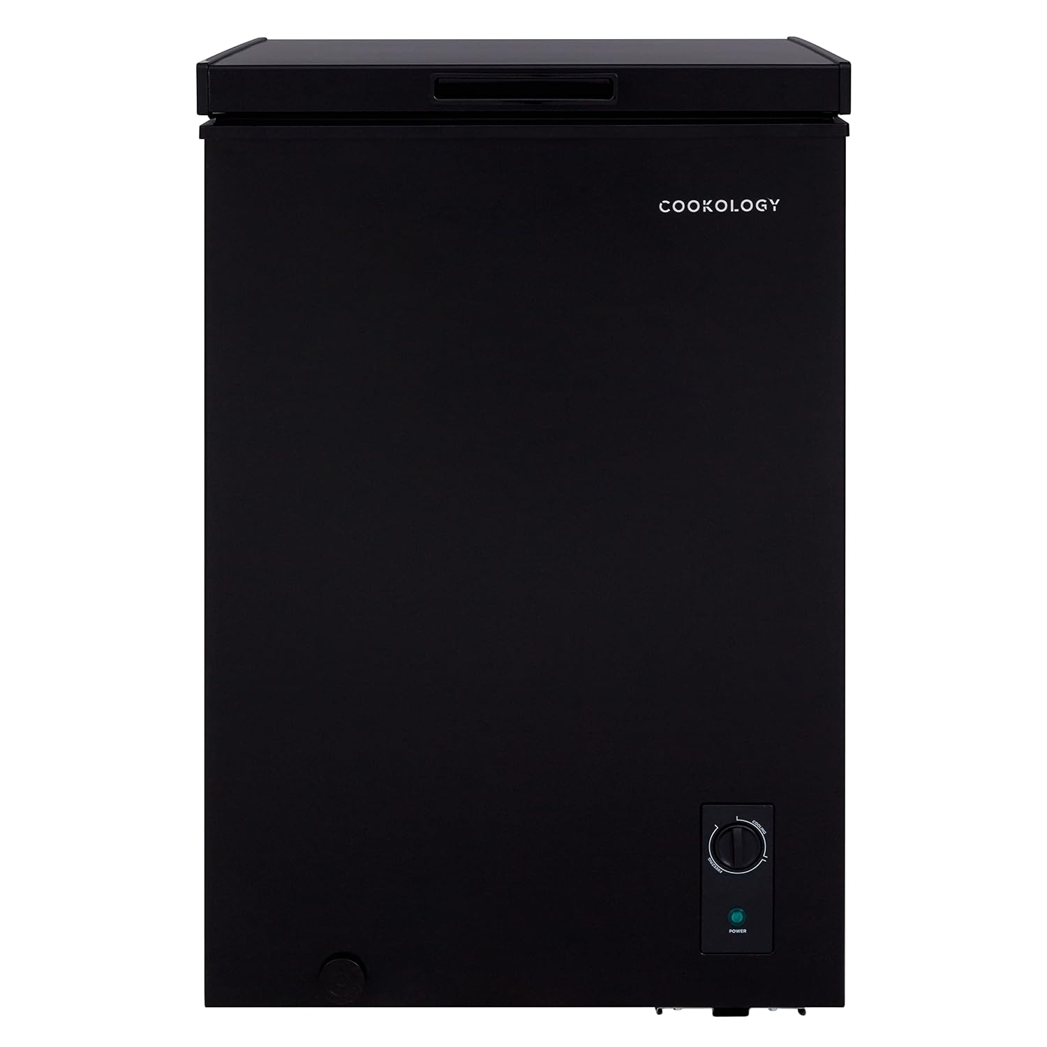 Freestanding Chest Freezer 99L Adjustable Thermostat Black