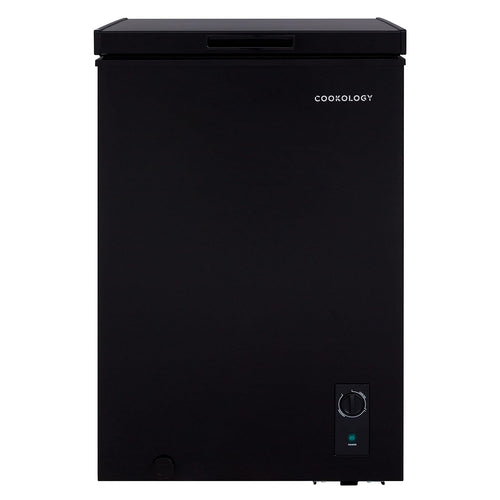 Freestanding Chest Freezer 99L Adjustable Thermostat Black