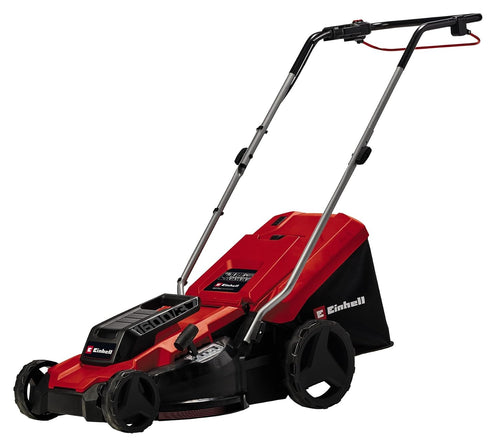 Corded Electric Lawn Mower 37cm 1600W 38L Grass Box 5 Heights Red Black