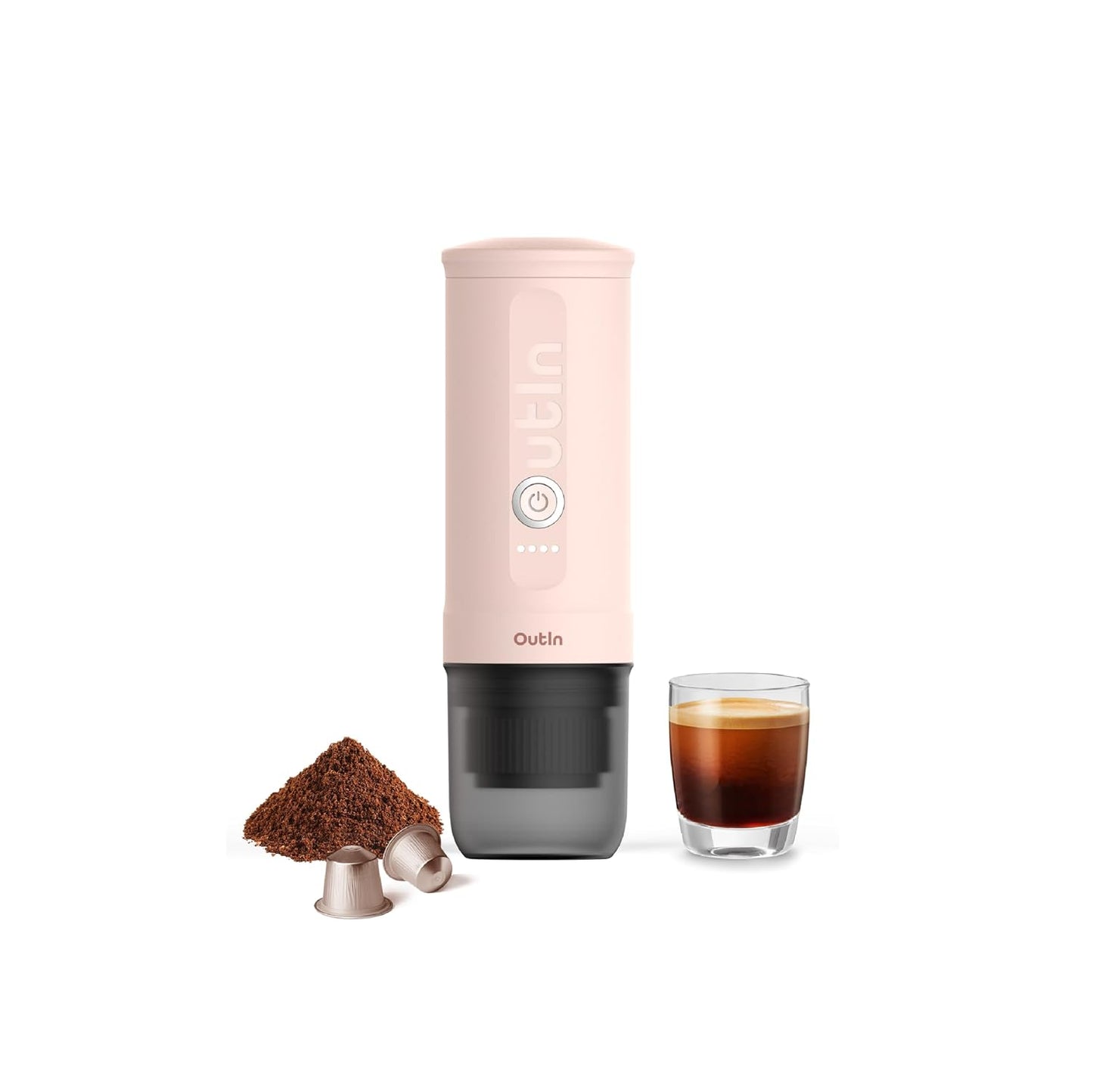 Portable Espresso Machine 20 Bar Self-Heating USB-C Space Grey
