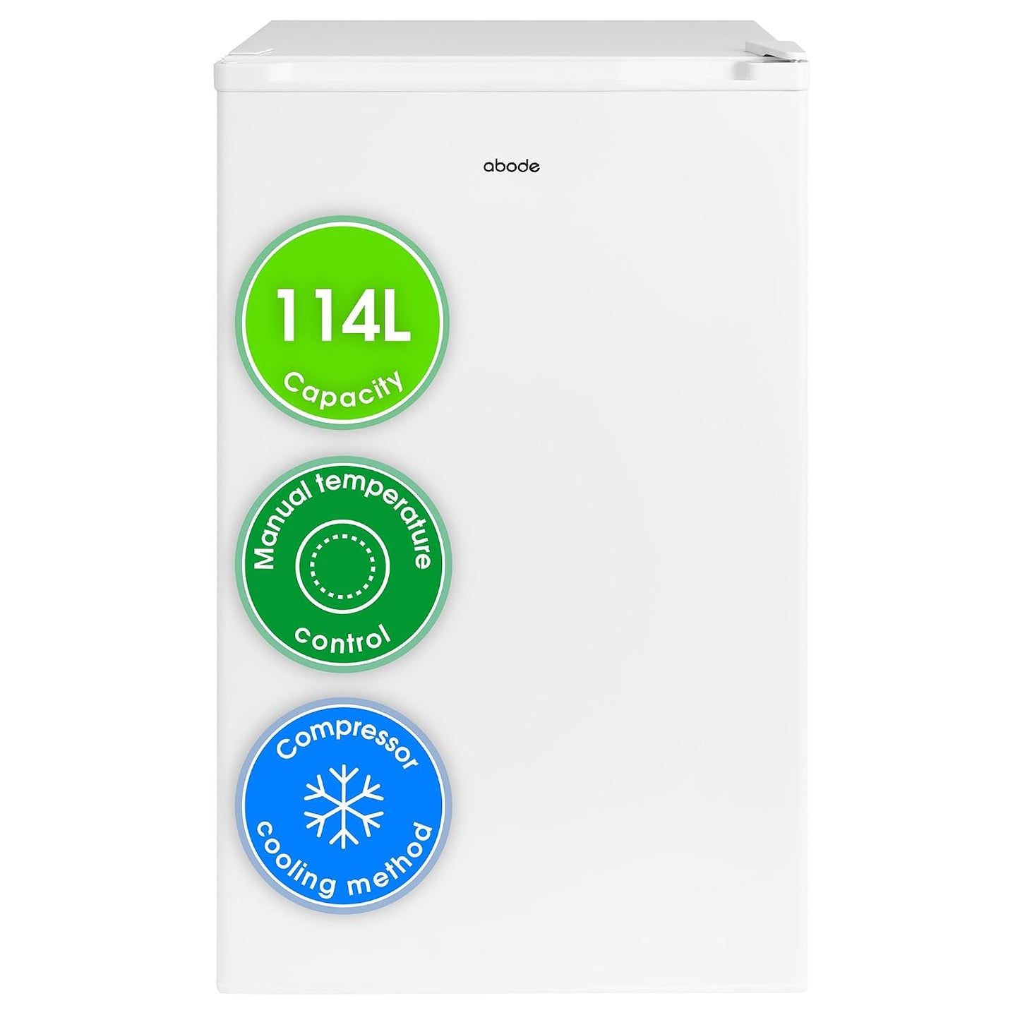 Freestanding Undercounter Fridge 114L 50cm White