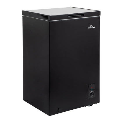 Chest Freezer 99L Removable Basket Adjustable Thermostat Black