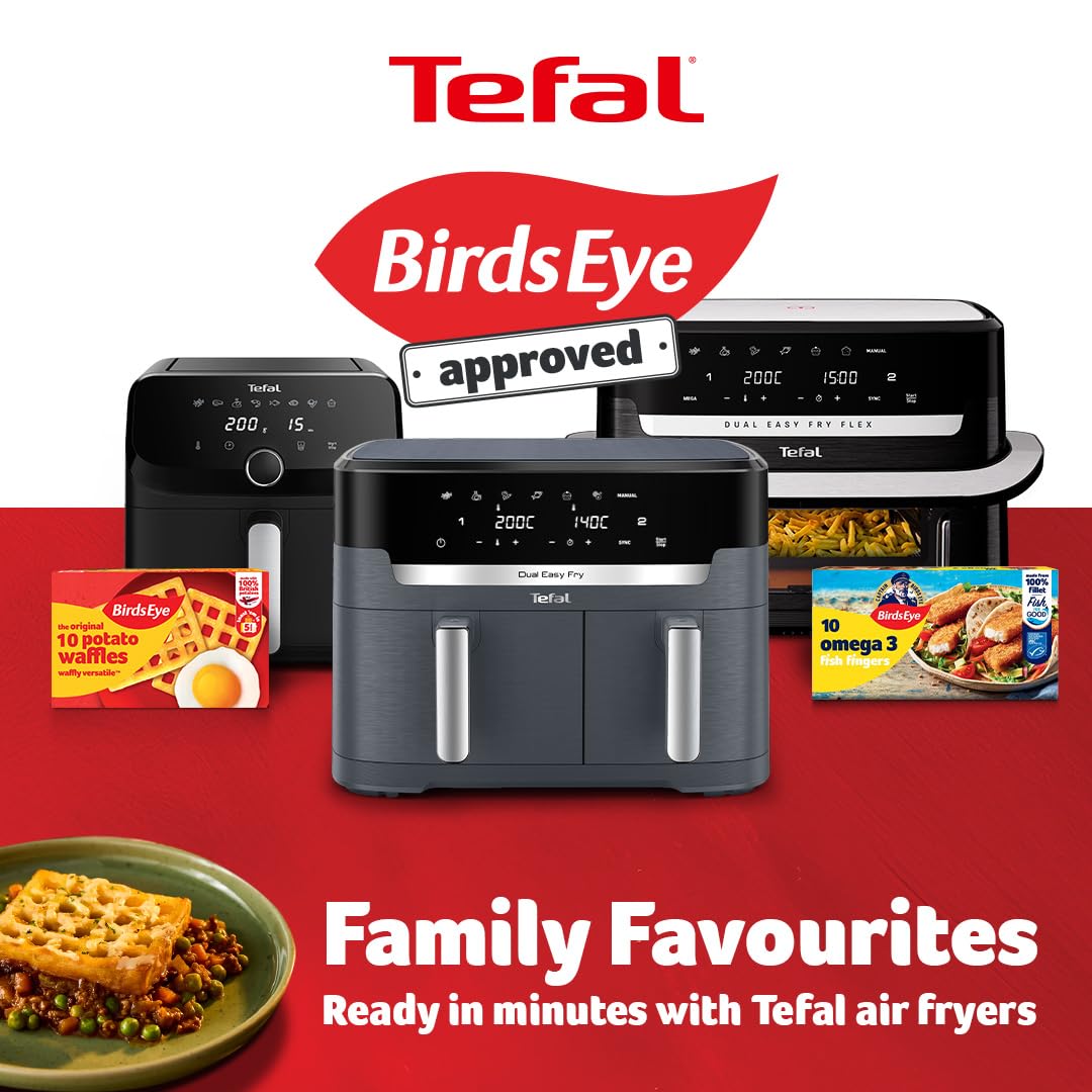 Dual Air Fryer 11L 8 In 1 2700W Touchscreen Java-Grey
