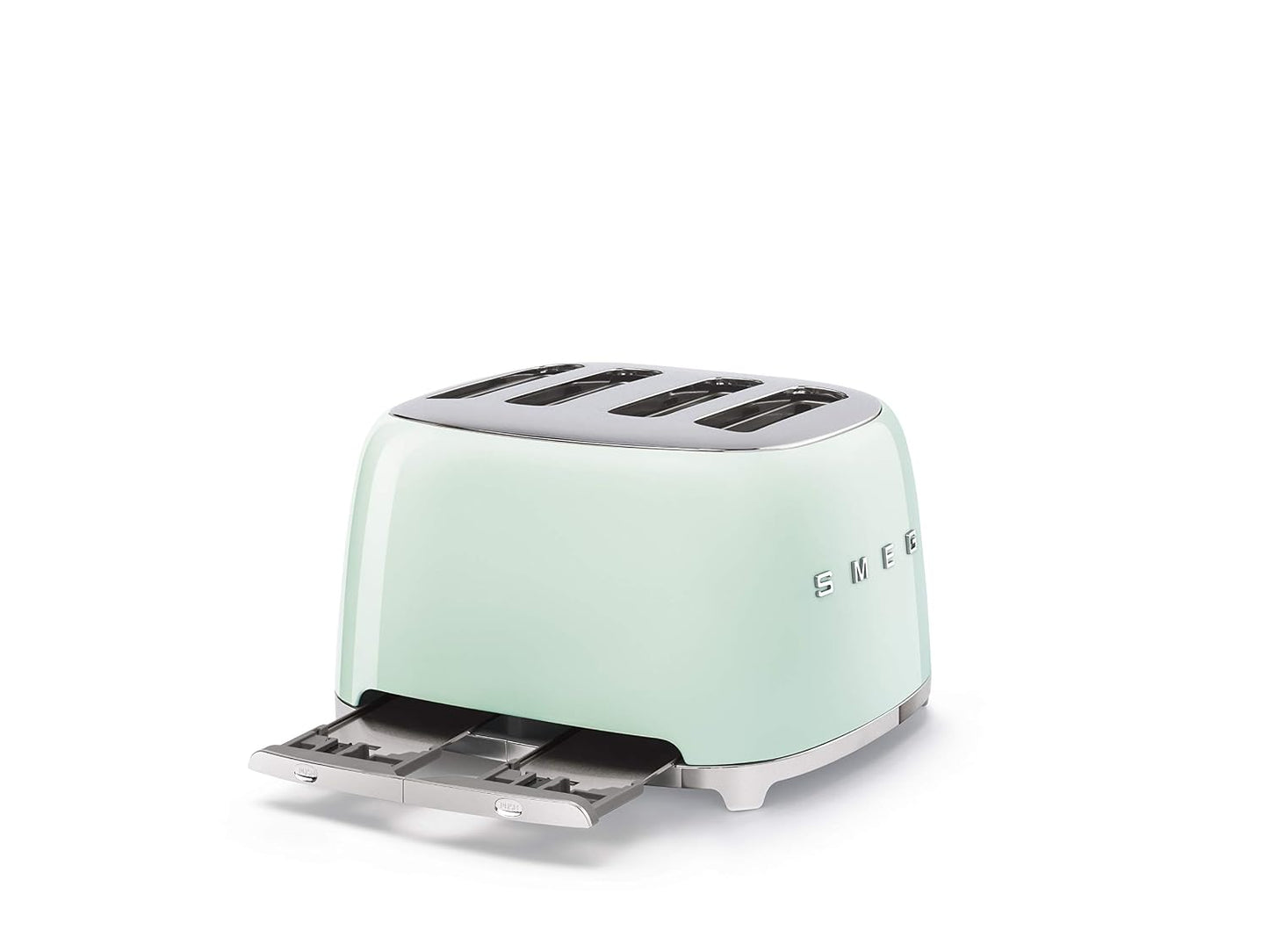 Kettle 1.7L 3kW Acoustic Alarm Pastel Green & Toaster 4 Slice 2kW Pastel Green