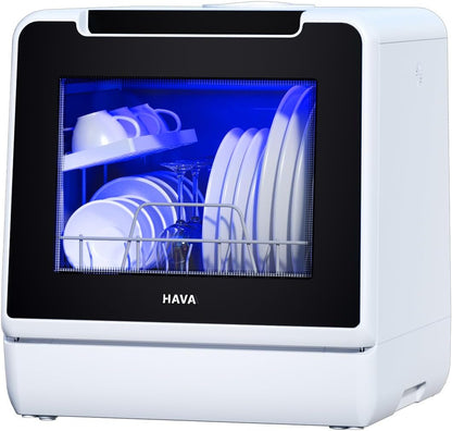 Table Top Dishwasher 5L Water Tank 8 Programs Child Lock White