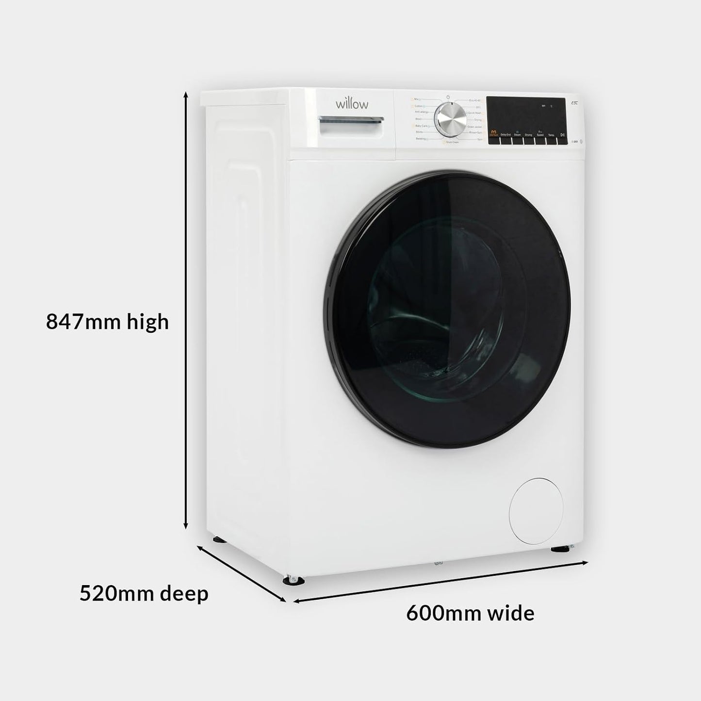 Freestanding Washer Dryer 8Kg Wash 5Kg Dry 1400Rpm White