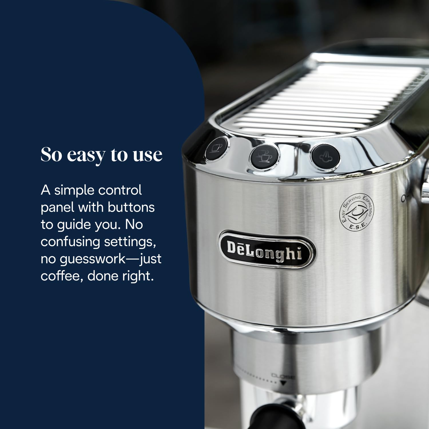 Traditional Pump Espresso Machine 15 Bar Milk Frother Silver