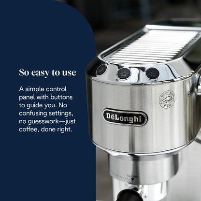 Traditional Pump Espresso Machine 15 Bar Milk Frother Silver