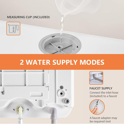 Table Top Dishwasher 6 Programs Touch Control Auto-Drying Baby Care Fruit Wash White