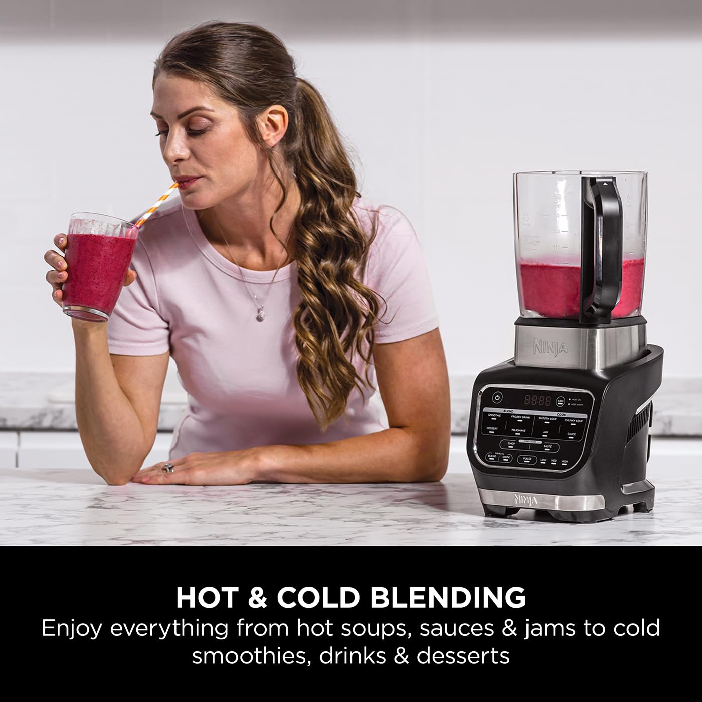 Blender & Soup Maker 1.7L 1000W 10 Auto-iQ Programs Black