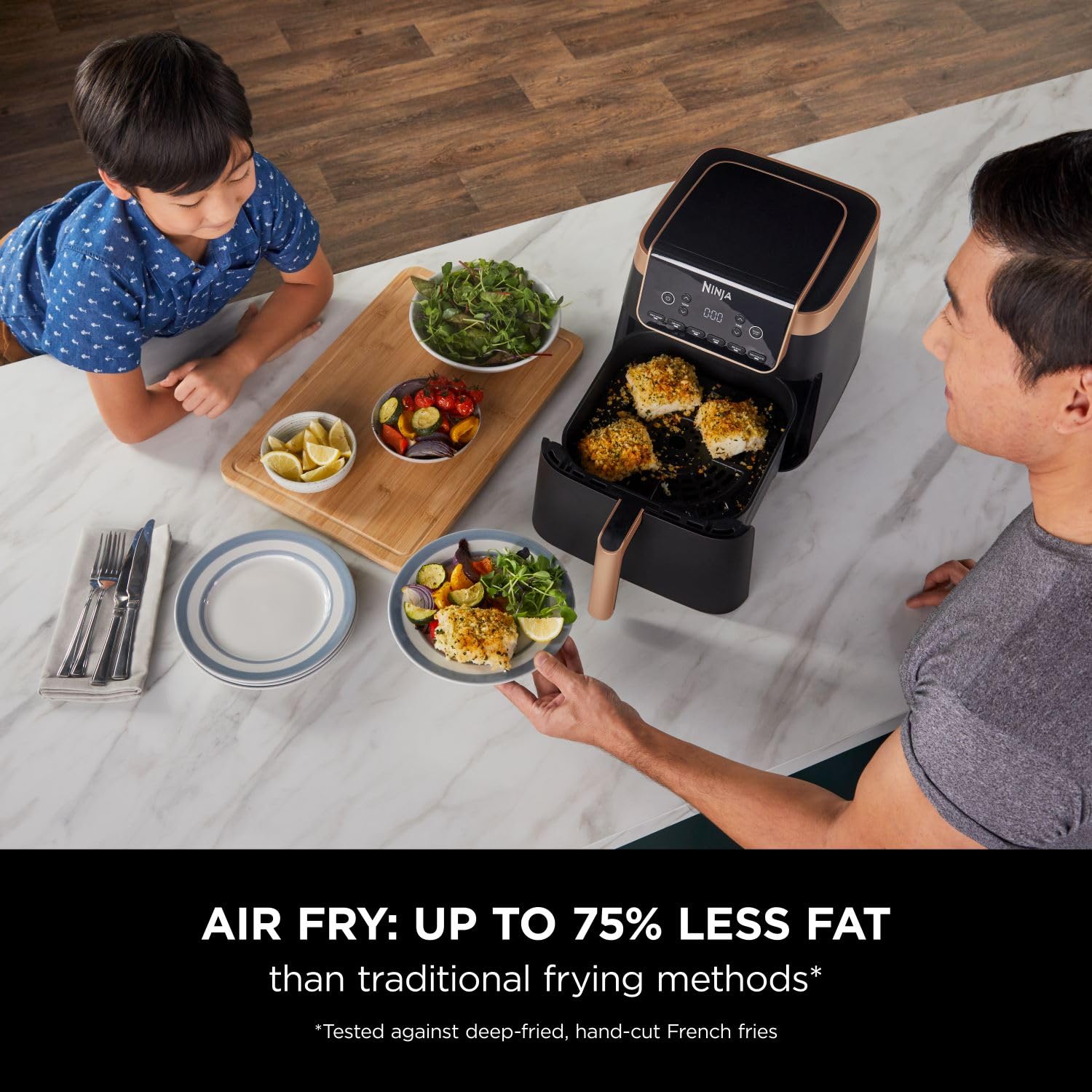 Air Fryer 6.2L 2000W 6 Functions Black/Copper