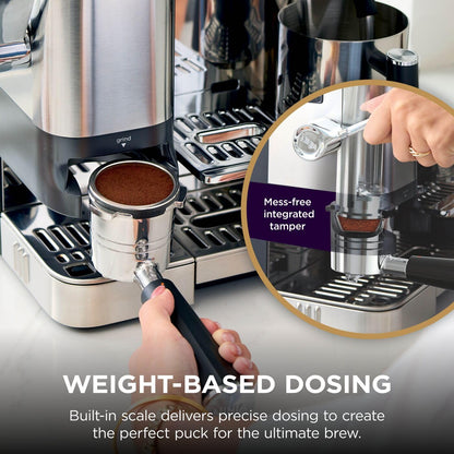 3-In-1 Espresso Cold Brew Filter Coffee Machine 25 Grind Settings Silver
