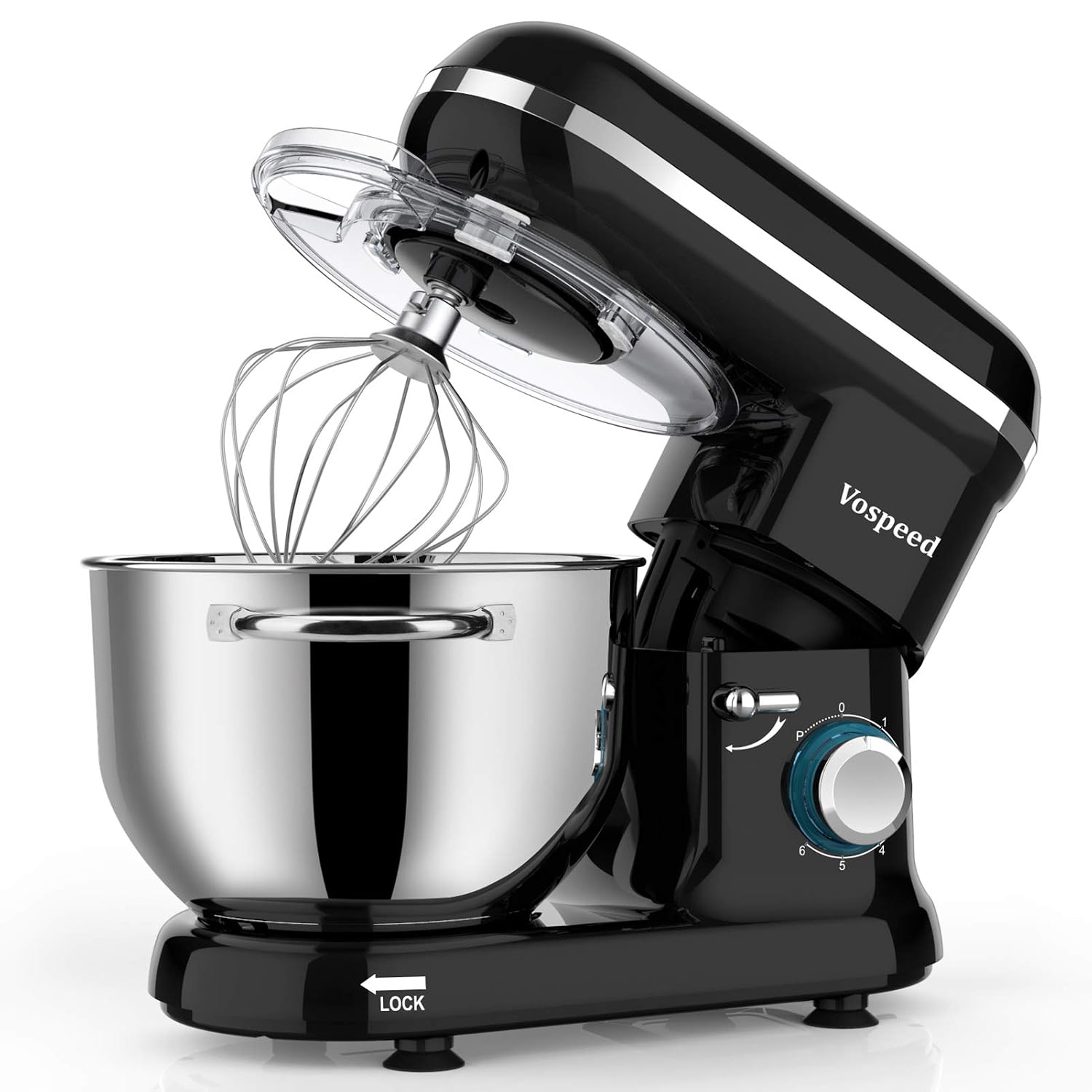 Stand Mixer 6.2L 1500W 6 Speed Red