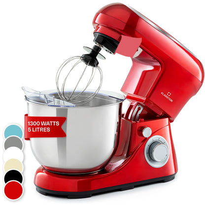 Stand Mixer 5L 1300W 6 Speeds Planetary Mixing Action Blue