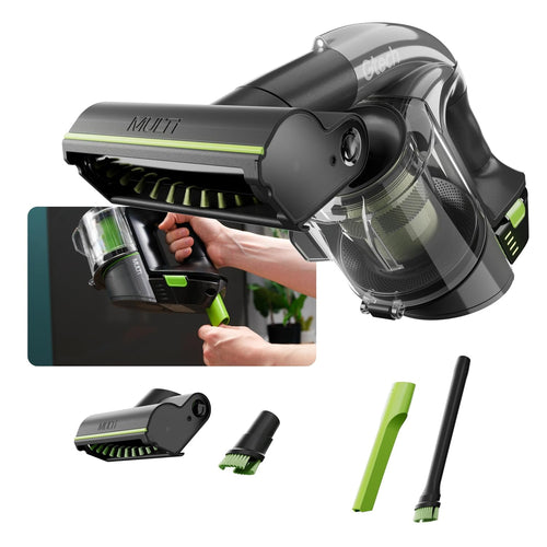 Cordless Handheld Vacuum Cleaner 22V 20-Minute Runtime Grey/Green/Black