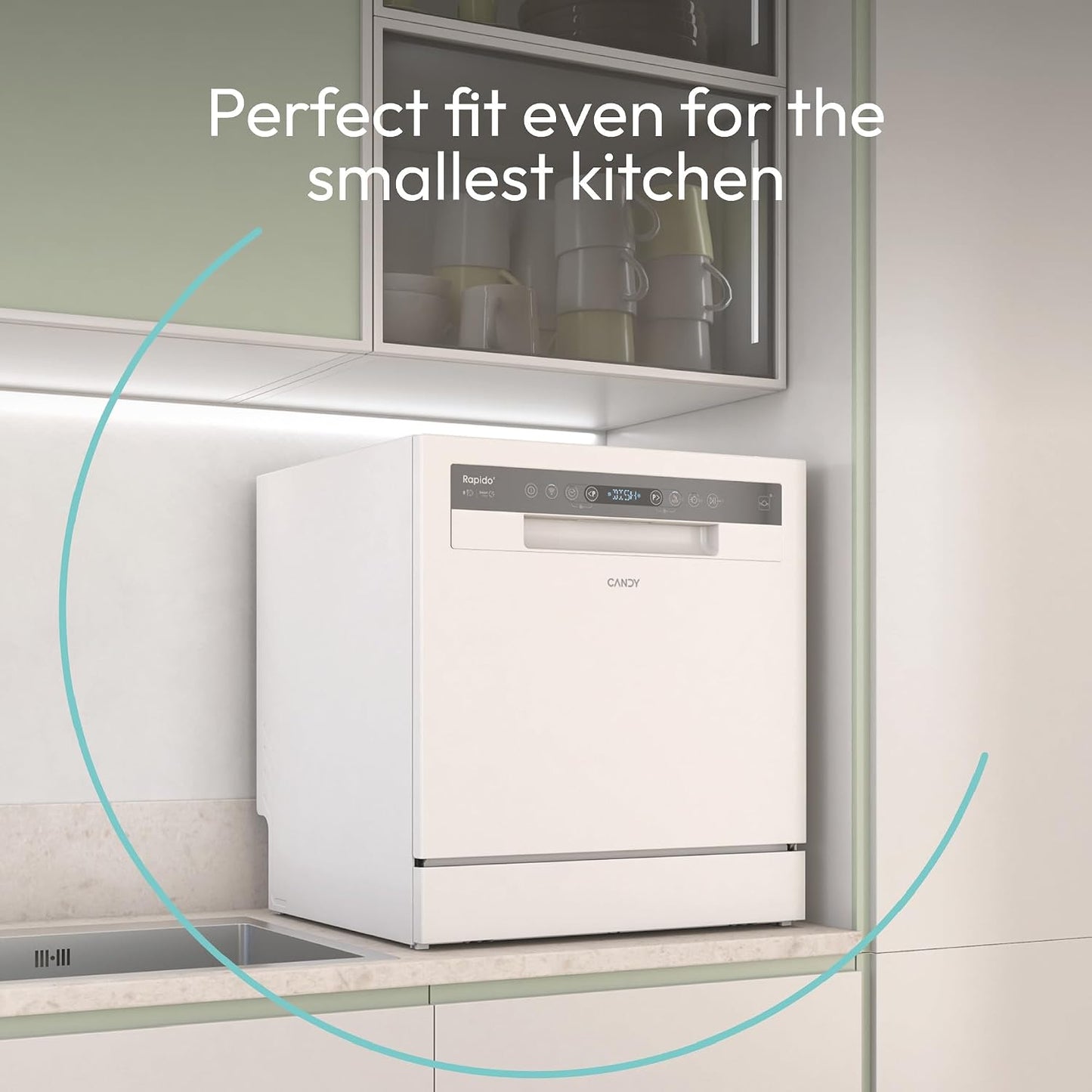 Table Top Dishwasher 6 Place Settings 35 Min Cycle White