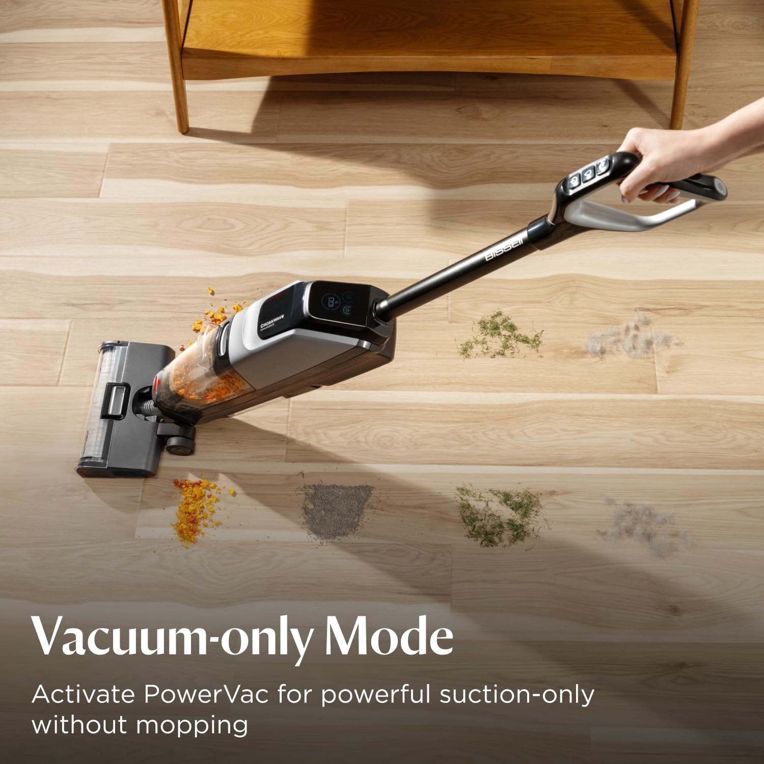 Wet Dry Vacuum Cleaner 30 Min Runtime 3 Modes Cordless Black/Grey