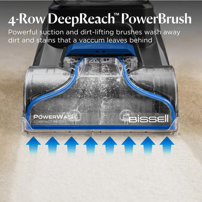 Compact Carpet Cleaner 600W 0.5L Detachable Hose Blue