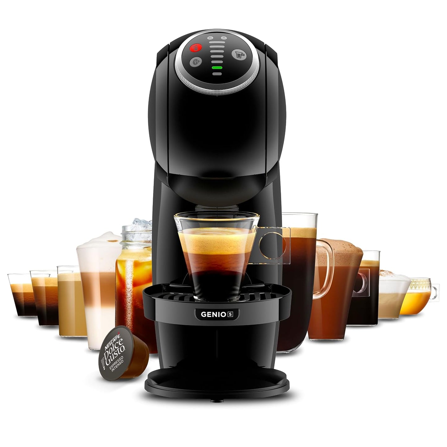 Pod Coffee Machine 15 Bar Genio S Plus Black